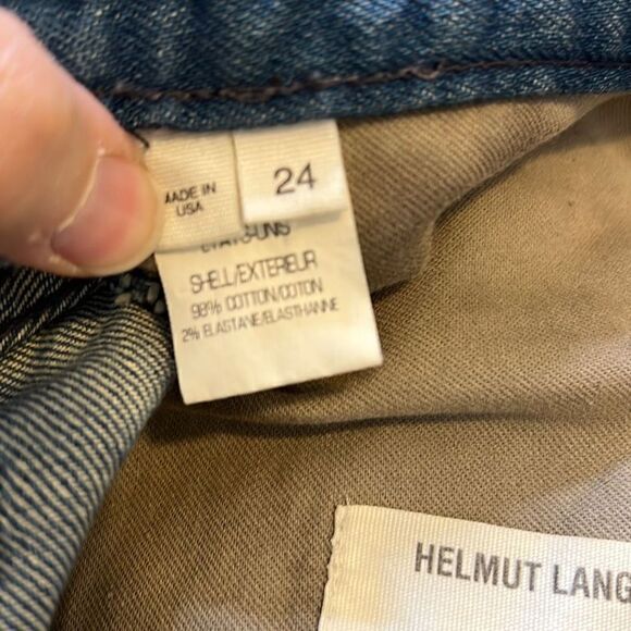 Helmut Lang Denim Shorts Size 24 - Picture 4 of 5